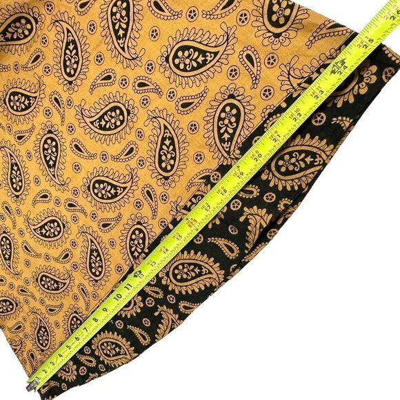 Paisley Print Cotton Band Collar Tapered Tunic Women’s Size Small - Picture 8 of 8